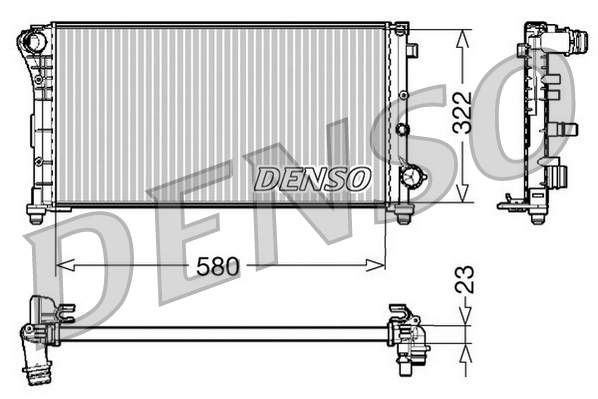 Radiator, racire motor DRM09085 DENSO