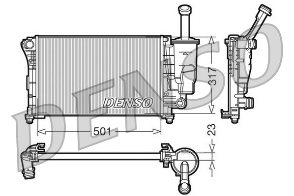 Radiator, racire motor DRM09086 DENSO