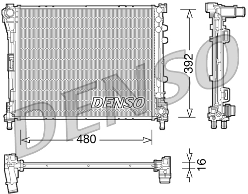 Radiator, racire motor DRM09087 DENSO