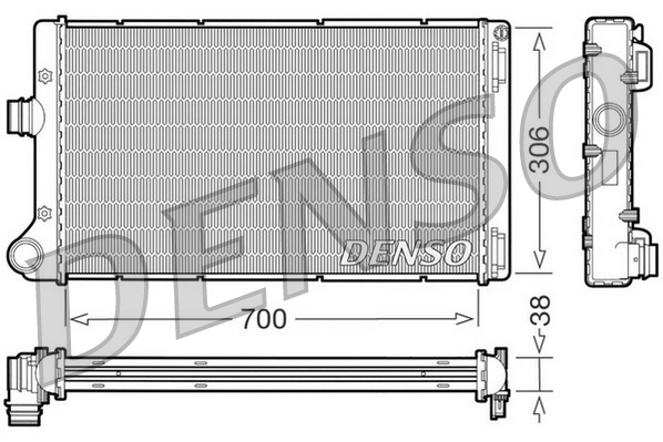 Radiator, racire motor DRM09099 DENSO
