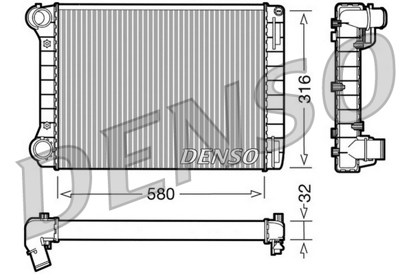 Radiator, racire motor DRM09101 DENSO