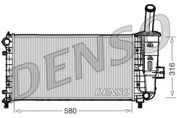 Radiator, racire motor DRM09102 DENSO