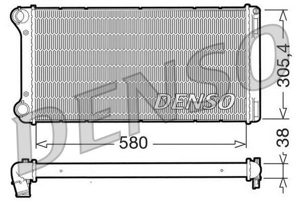 Radiator, racire motor DRM09103 DENSO