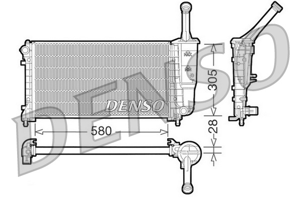 Radiator, racire motor DRM09106 DENSO