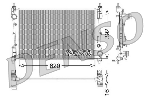 Radiator, racire motor DRM09114 DENSO