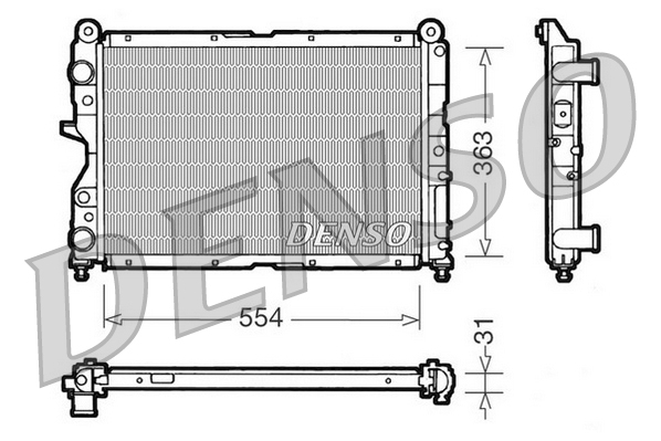 Radiator, racire motor DRM09132 DENSO