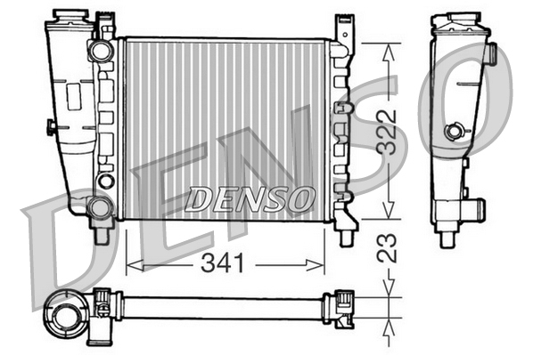 Radiator, racire motor DRM09141 DENSO