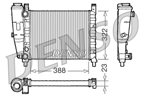 Radiator, racire motor DRM09142 DENSO