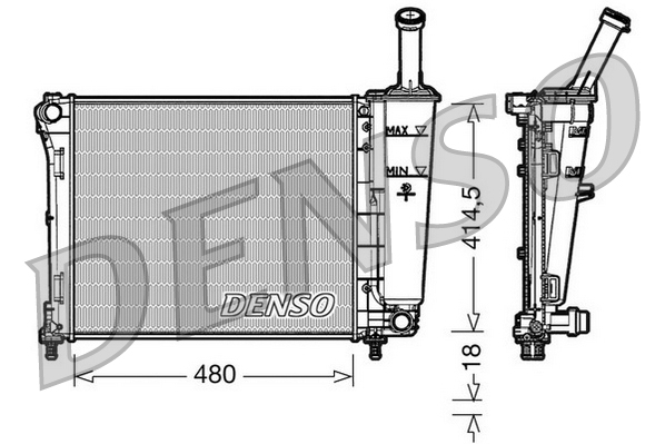 Radiator, racire motor DRM09161 DENSO