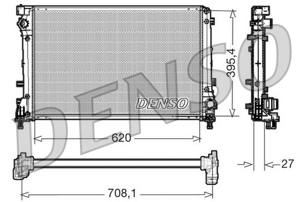 Radiator, racire motor DRM09163 DENSO