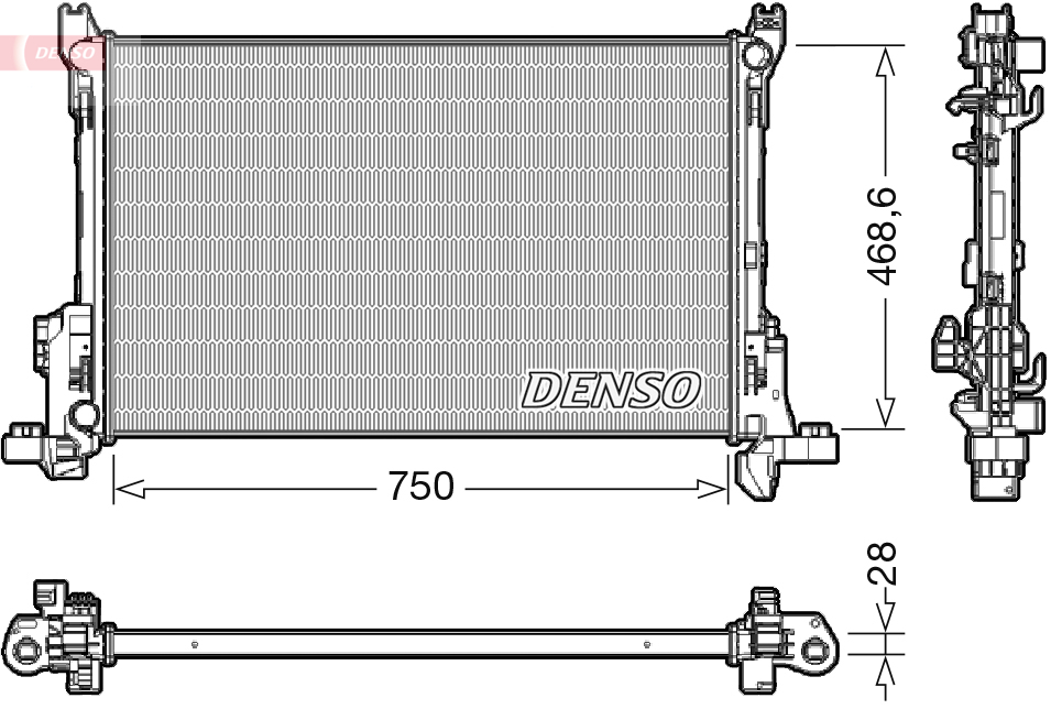 Radiator, racire motor DRM09174 DENSO