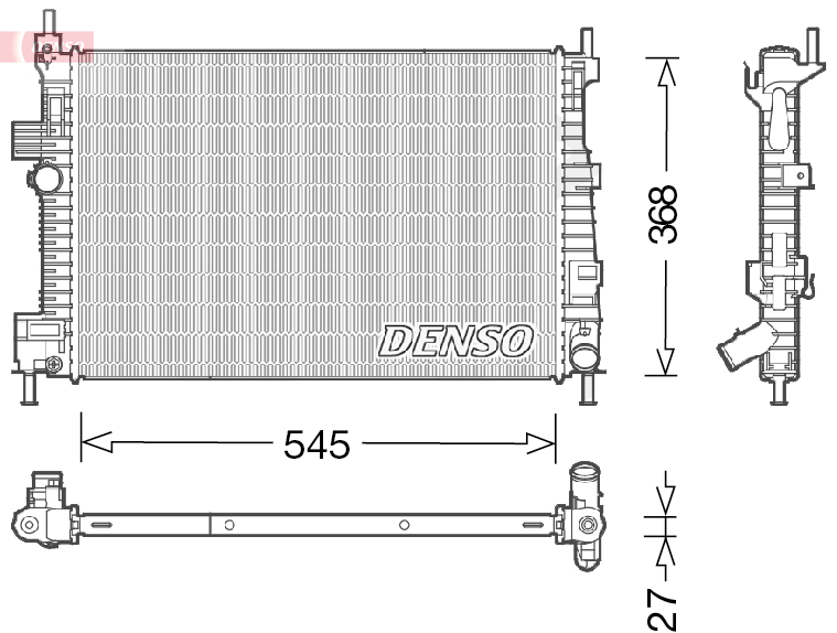 Radiator, racire motor DRM10009 DENSO