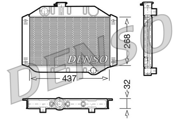 Radiator, racire motor DRM10010 DENSO