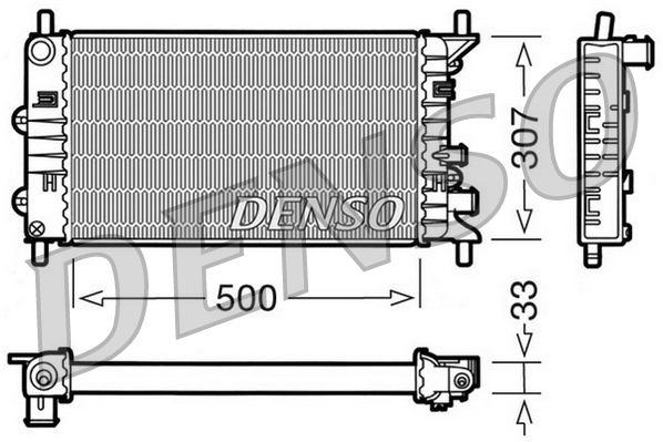 Radiator, racire motor DRM10024 DENSO