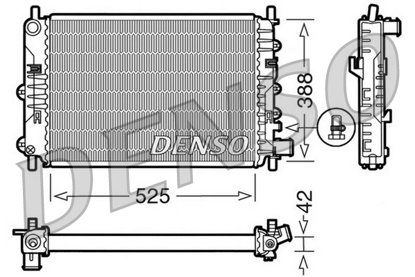 Radiator, racire motor DRM10026 DENSO
