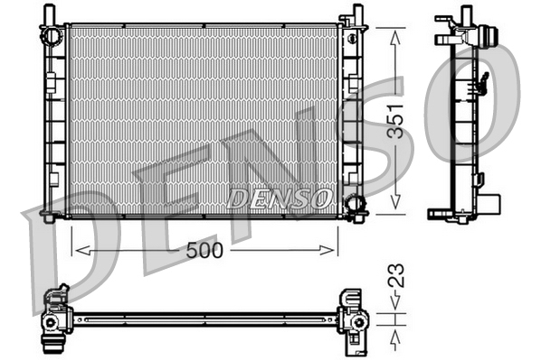 Radiator, racire motor DRM10045 DENSO