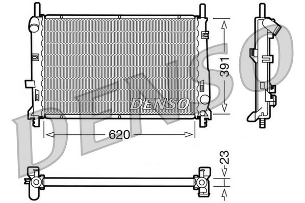 Radiator, racire motor DRM10070 DENSO