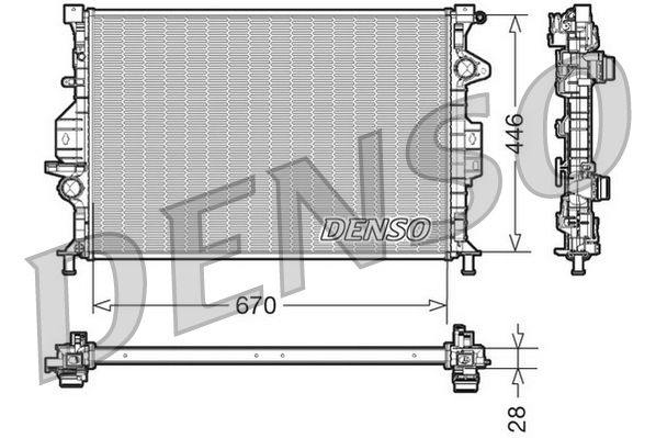 Radiator, racire motor DRM10088 DENSO