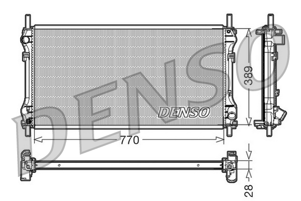 Radiator, racire motor DRM10104 DENSO