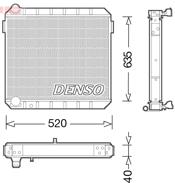 Radiator, racire motor DRM10110 DENSO