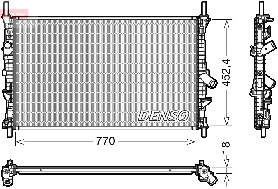 Radiator, racire motor DRM10111 DENSO