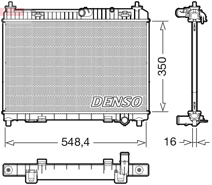 Radiator, racire motor DRM10113 DENSO