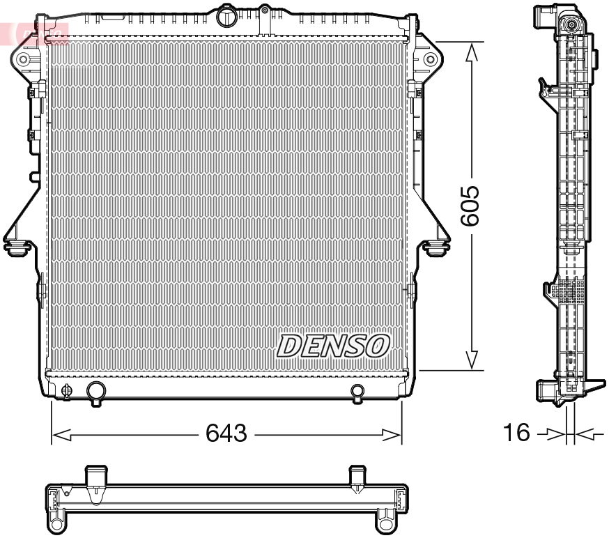 Radiator, racire motor DRM10118 DENSO