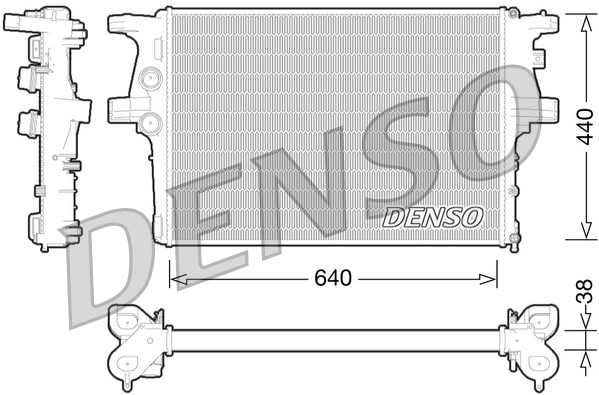 Radiator, racire motor DRM12008 DENSO