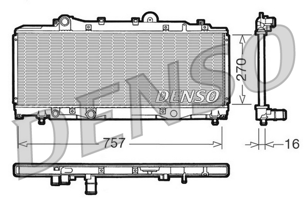 Radiator, racire motor DRM13001 DENSO