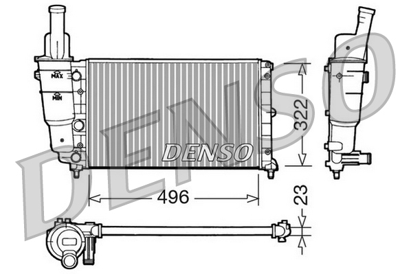 Radiator, racire motor DRM13003 DENSO