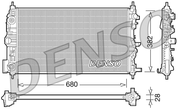 Radiator, racire motor DRM15006 DENSO