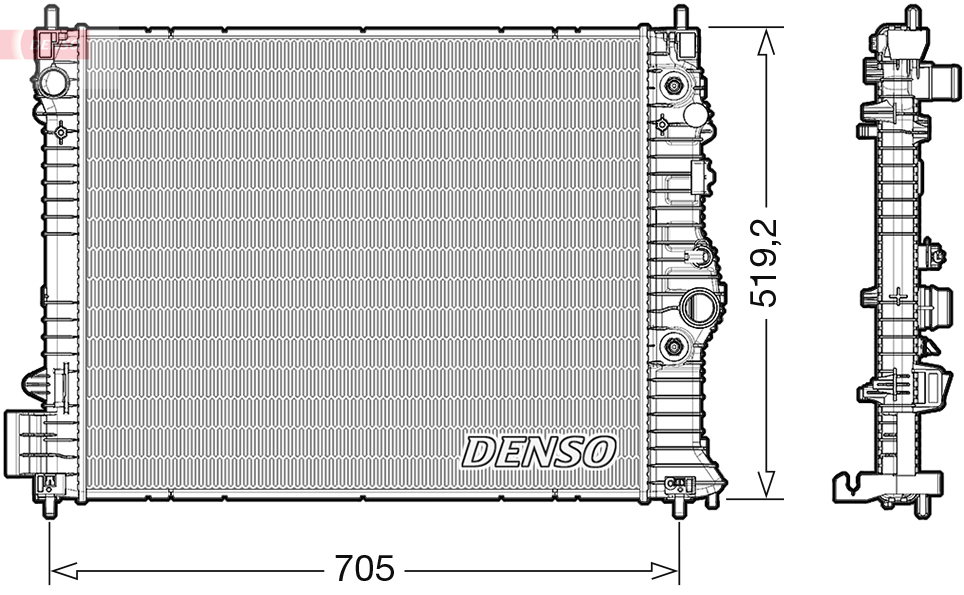 Radiator, racire motor DRM15012 DENSO