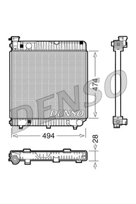 Radiator, racire motor DRM17001 DENSO
