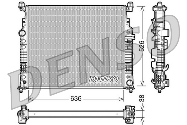 Radiator, racire motor DRM17007 DENSO