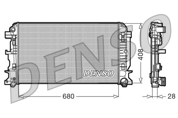 Radiator, racire motor DRM17009 DENSO