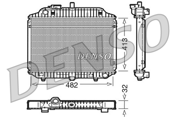 Radiator, racire motor DRM17010 DENSO