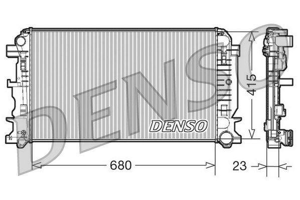 Radiator, racire motor DRM17018 DENSO