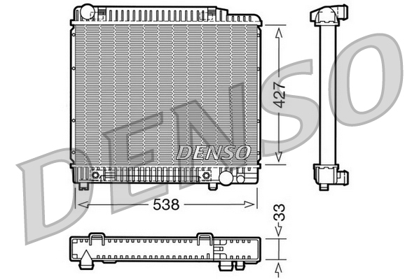 Radiator, racire motor DRM17022 DENSO