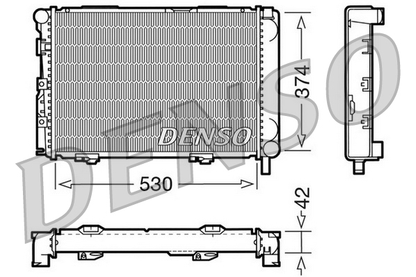 Radiator, racire motor DRM17025 DENSO