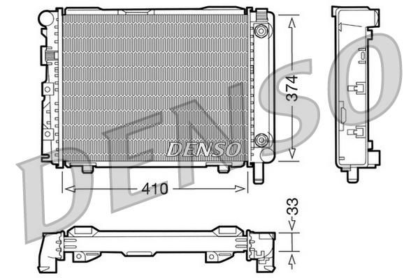 Radiator, racire motor DRM17029 DENSO