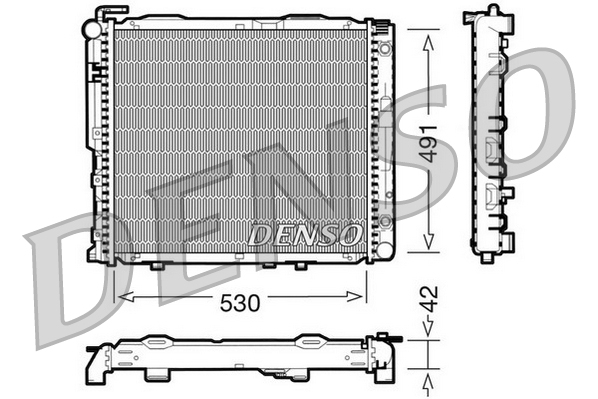 Radiator, racire motor DRM17037 DENSO