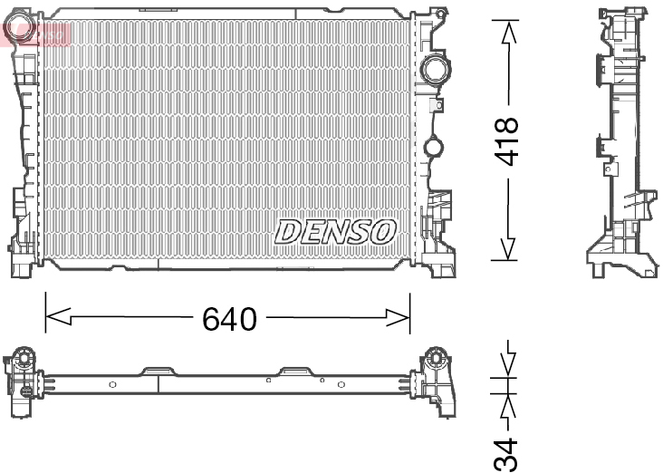 Radiator, racire motor DRM17047 DENSO