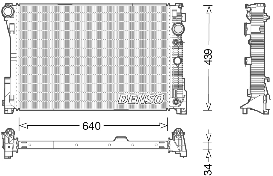 Radiator, racire motor DRM17048 DENSO