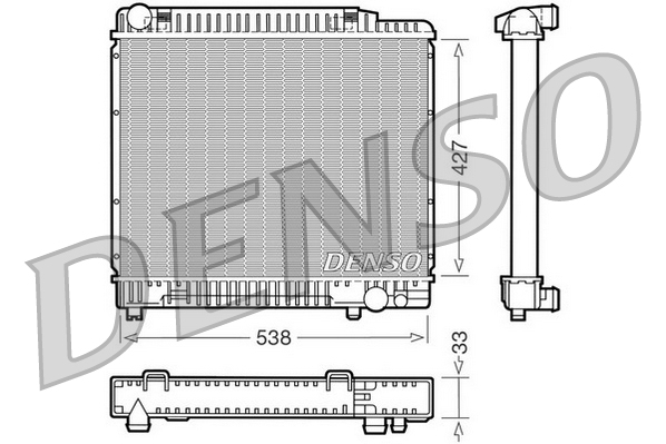 Radiator, racire motor DRM17050 DENSO