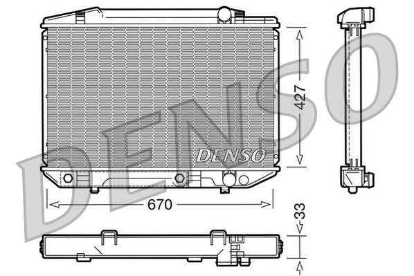 Radiator, racire motor DRM17051 DENSO