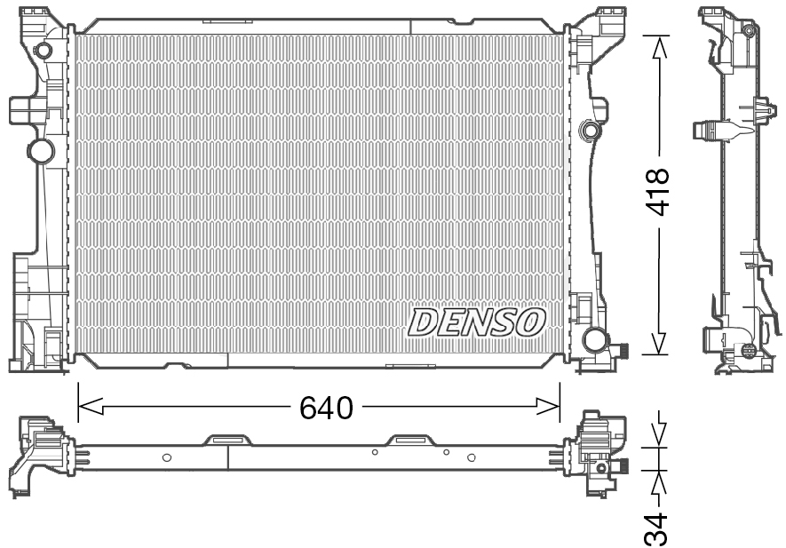 Radiator, racire motor DRM17054 DENSO