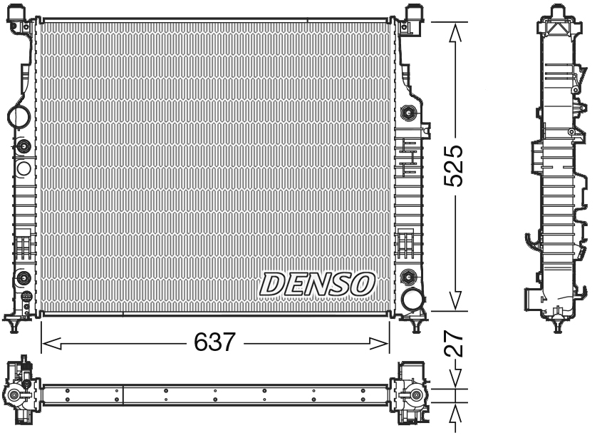 Radiator, racire motor DRM17056 DENSO