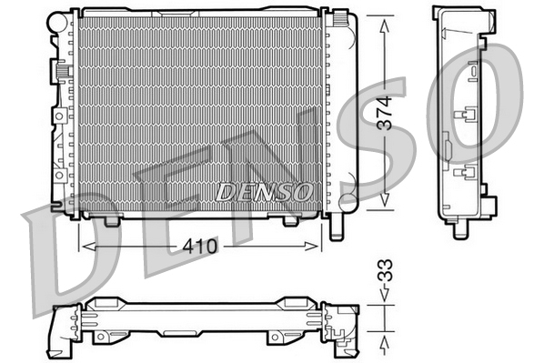 Radiator, racire motor DRM17062 DENSO