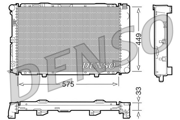 Radiator, racire motor DRM17066 DENSO