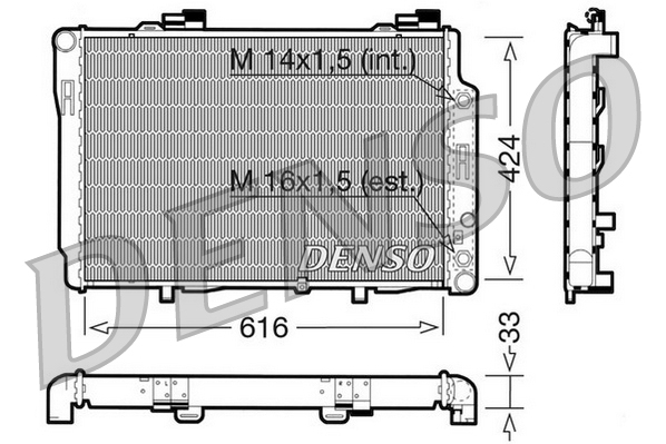 Radiator, racire motor DRM17071 DENSO